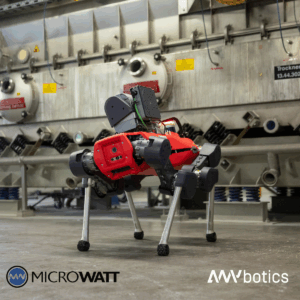 ANYbotics ANYmal robot with GasGuard gas-leak detection module – Microwatt Canadian partner and distributor