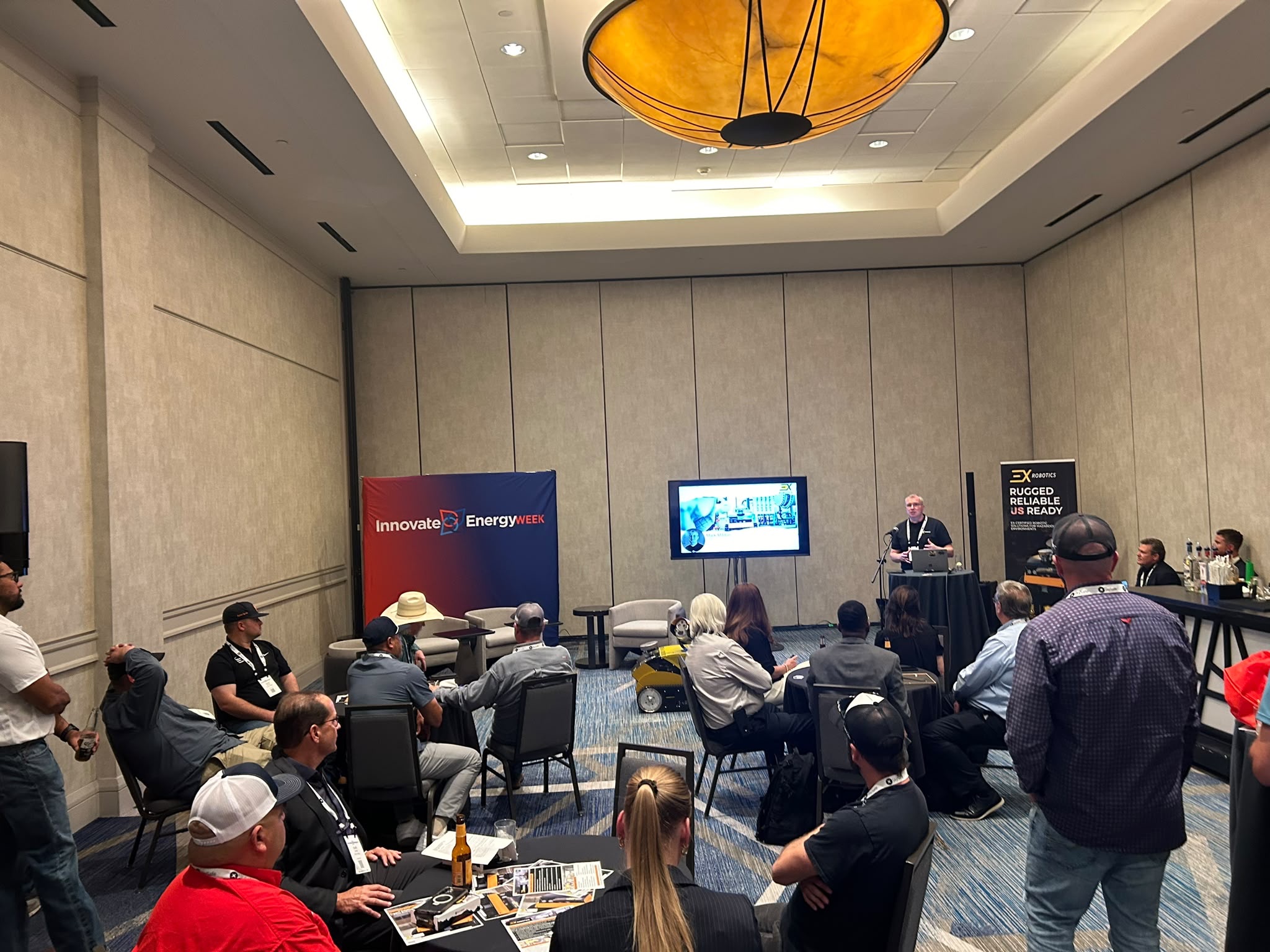 Guests gathered at the Houston reception event